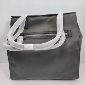 Michael Kors Women's Gray Tote Bag With Zipper Pocket & Shoulder Straps NEW